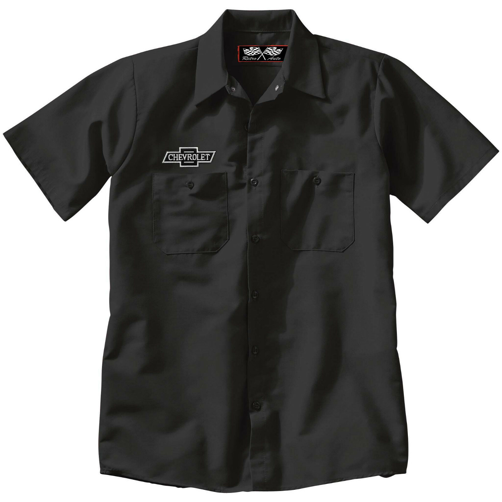 CHEVROLET CHEVY Embroidered PATCH + Mechanic WORK SHIRT Auto Gas Oil Petroliana