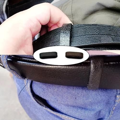 10 Pack Belt Loop Keeper Plastic Leather Grain Belt Keepers End Straps Holder