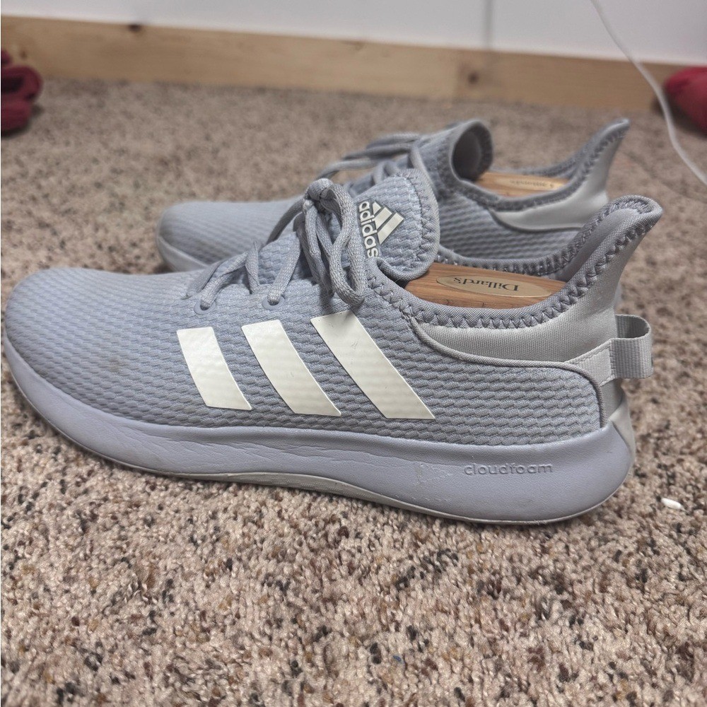Adidas Cloudfoam Pure SPW Halo Silver Gray Womens Running Shoes IF5580