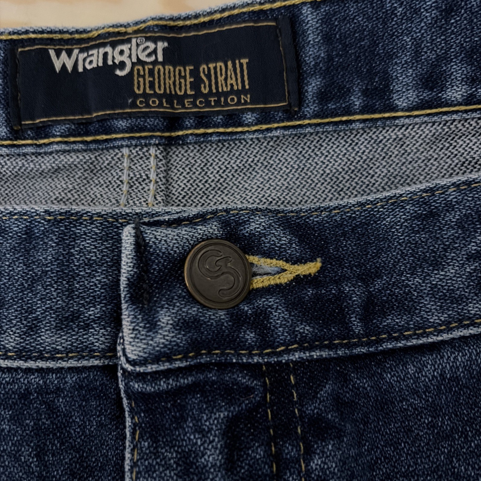 Wrangler George Strait Collection Jeans Men’s 38×34 Western 10936GSHD Dark Wash