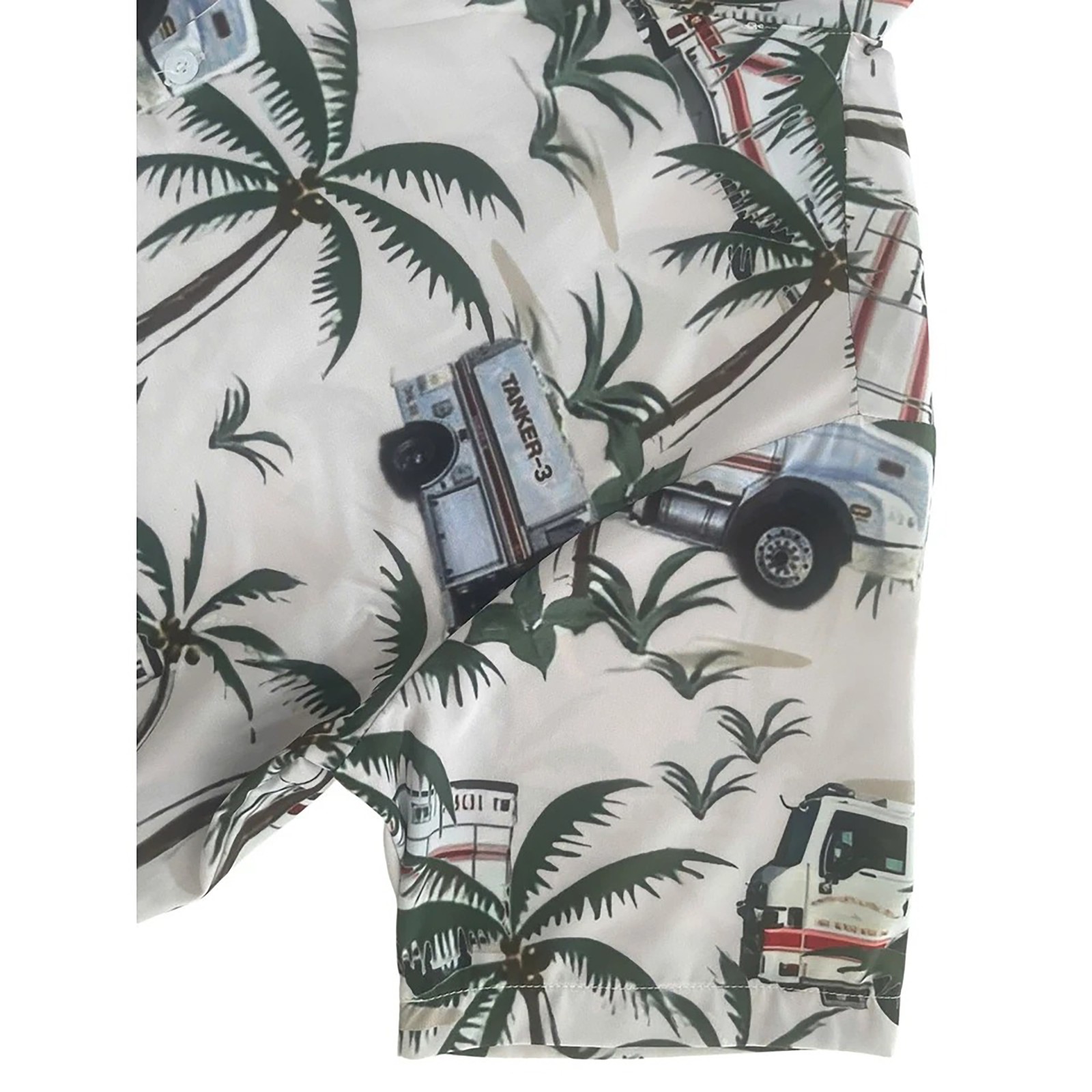 Pug Dogs Hawaiian Graphic Print Short Sleeve Hawaiian Shirt Short Sleeve