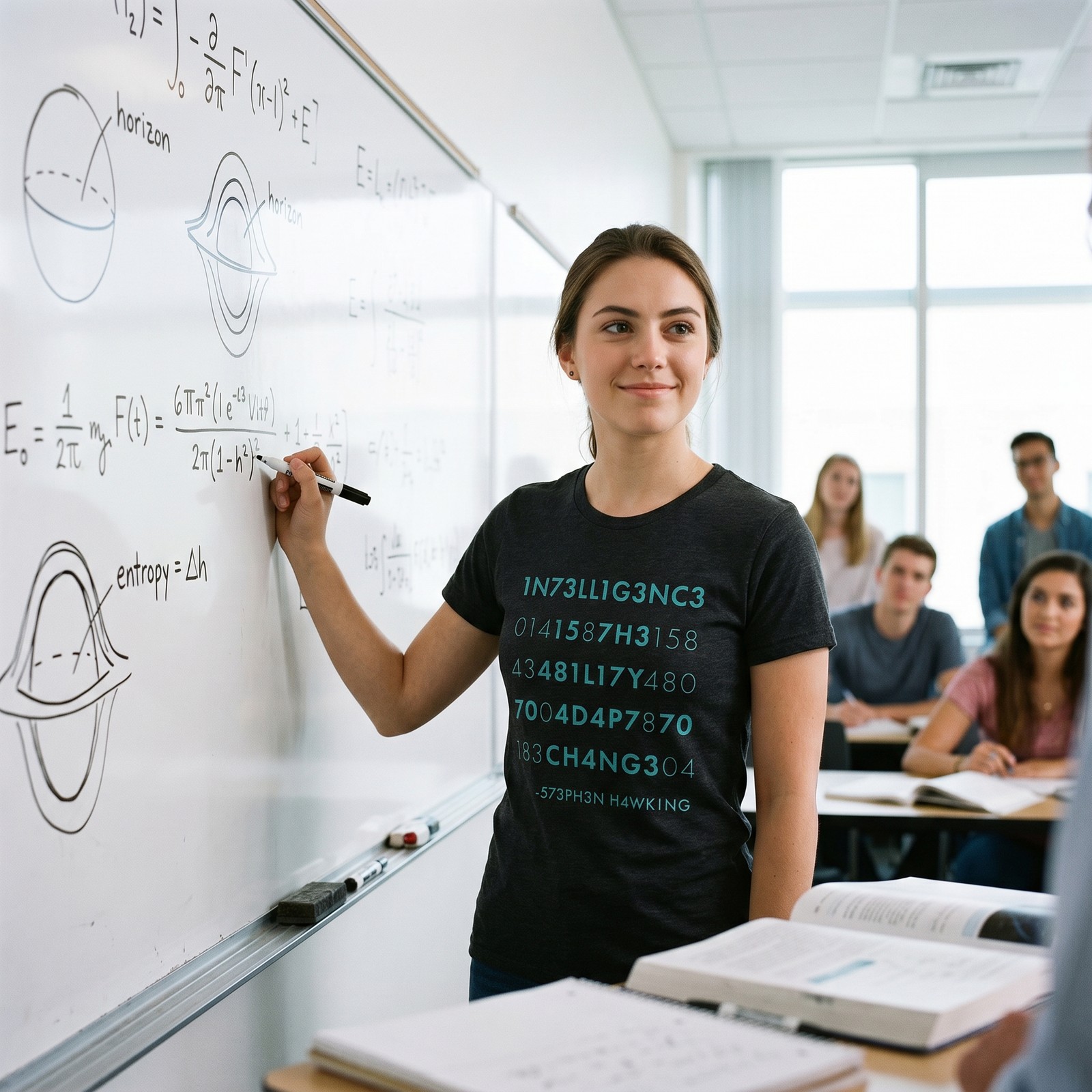 Womens Intelligence Is The Ability to Adapt to Change T Shirt Funny Stephen