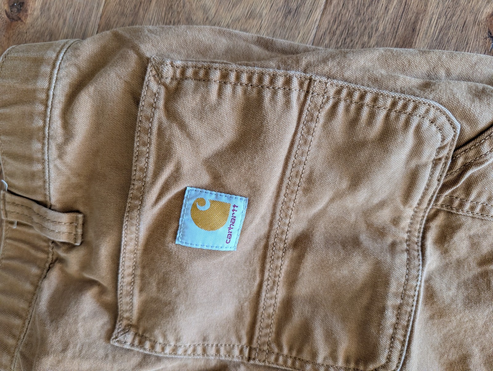 Carhartt Joggers Mens 38 Brown Rugged Relaxed Fit Canvas Pants