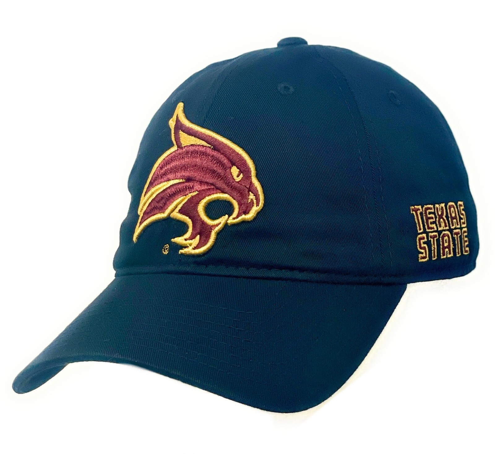 Texas State University Bobcats Cotton Polo Style Relaxed Baseball Ball Cap Hat