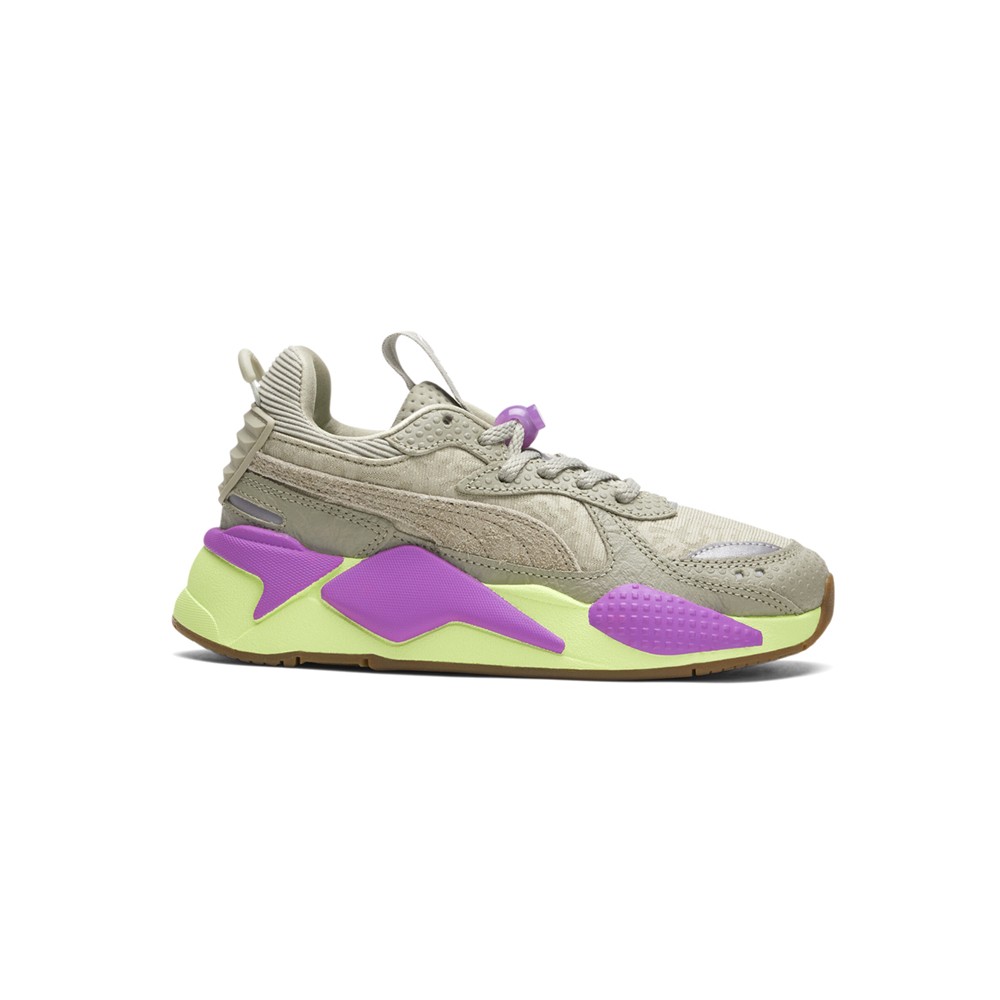 PUMA RsX X Ron Funches Lace Up Youth Girls Beige Sneakers Casual Shoes 38947301