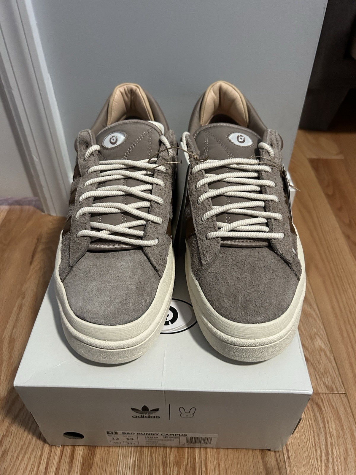adidas Bad Bunny Campus Chalky Brown Sneakers Size 12