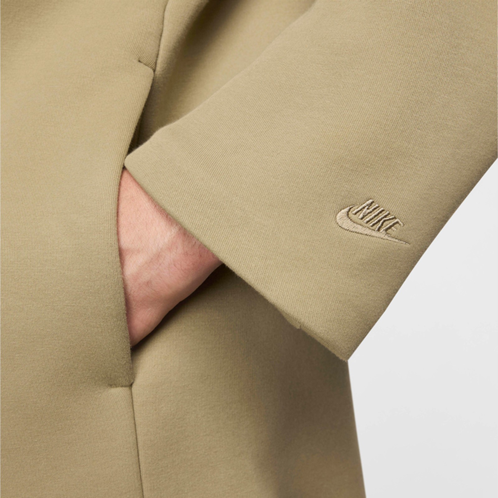 Nike Tech Fleece Shacket Jacket Neutral Olive FZ7566-276 Men’s Size Large-TALL