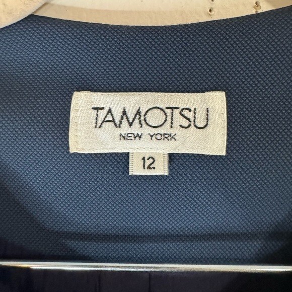 VTG Tamostu New York Coat Women 12 Navy Blue Academia Old Money Corpcore Mature