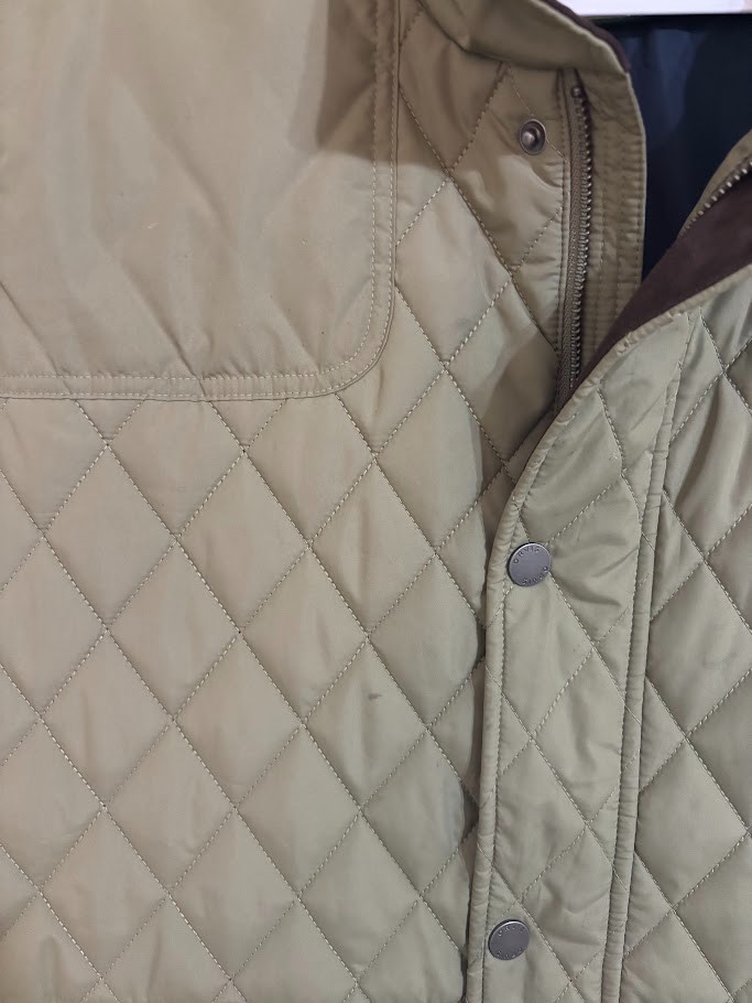 Orvis Men’s Route 7 Quilted Vest Snap Front Light Olive Lined Full Zip XL