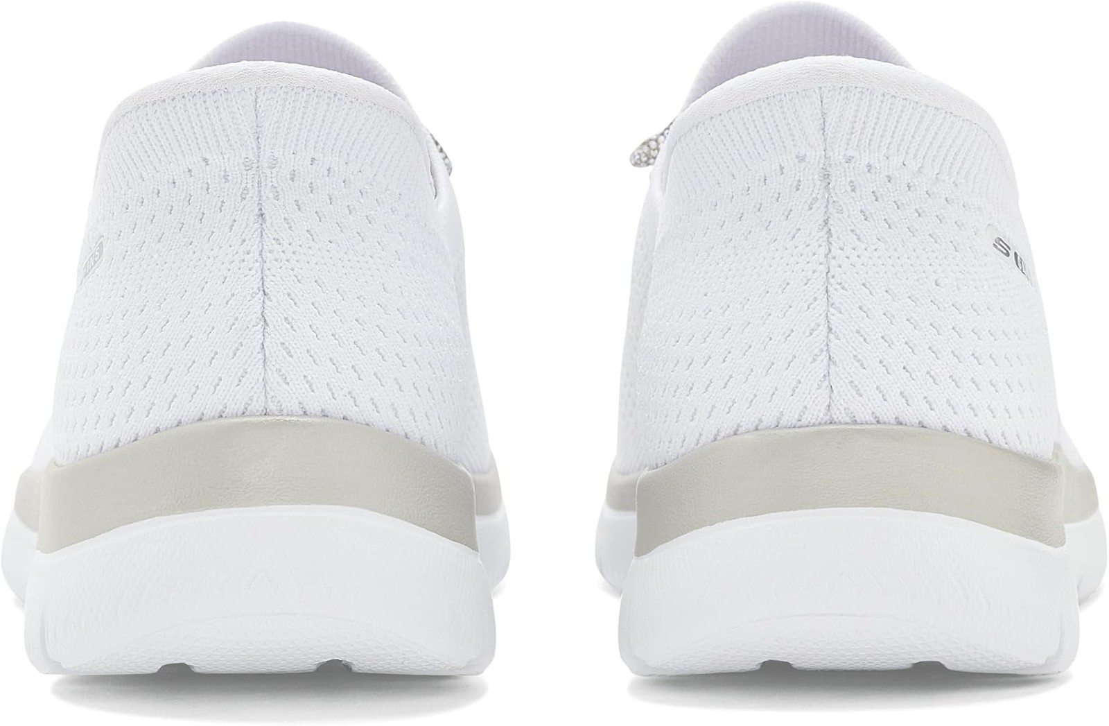 Skechers Women’s Summits – Crystal Dream Hands Free Slip-ins – White – 8.5