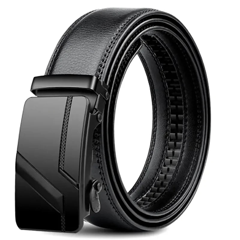 Men’s Luxury Automatic Buckle Belt – Available in 110cm, 120cm, 130cm Black
