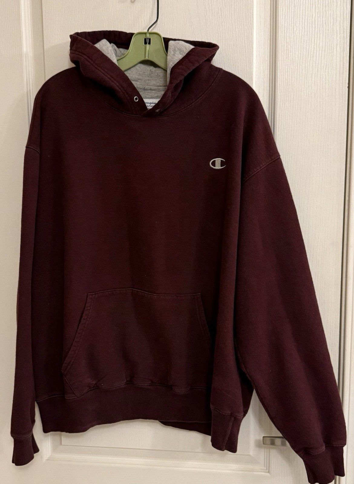 Champion ECO Men’s XL Hoodie, Sweatshirt, Burgundy, Front Pocket