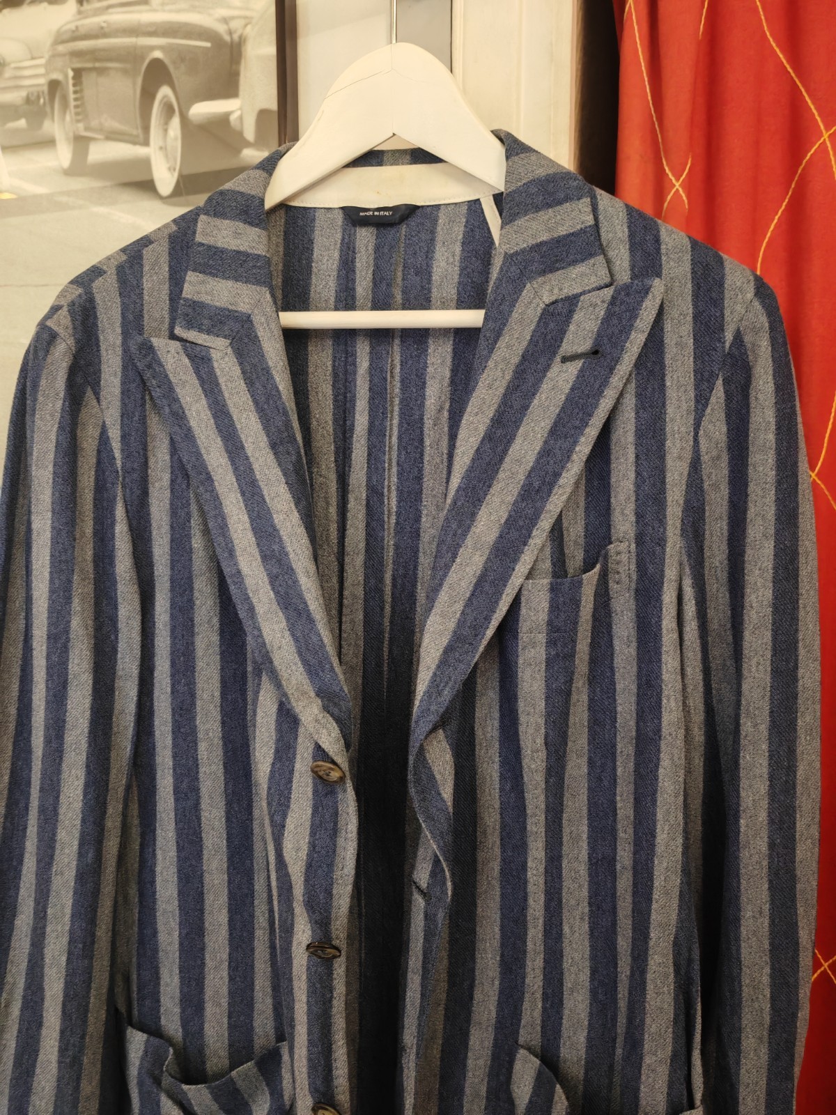 Tombolini 700€ Men’ Blazer Jacket Cotton Size EU 50 ( M ) Made in Italy