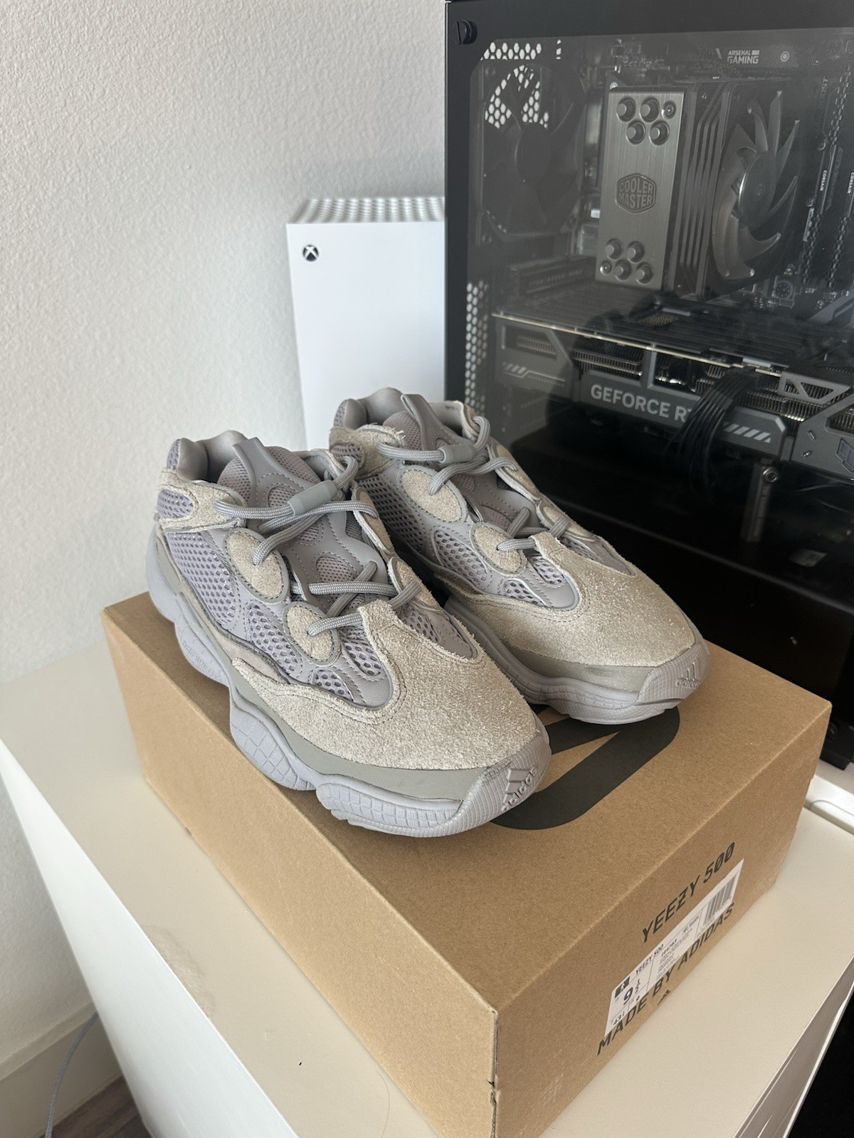 adidas Yeezy 500 Stone Salt Men’s Low Top Mesh Lace-Up Gray IE4783 2024