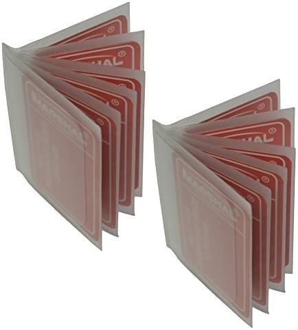 Set of 2 Heavy Duty Vinyl 6 Pages Insert for Bifold or Trifolds Wallet MADE…