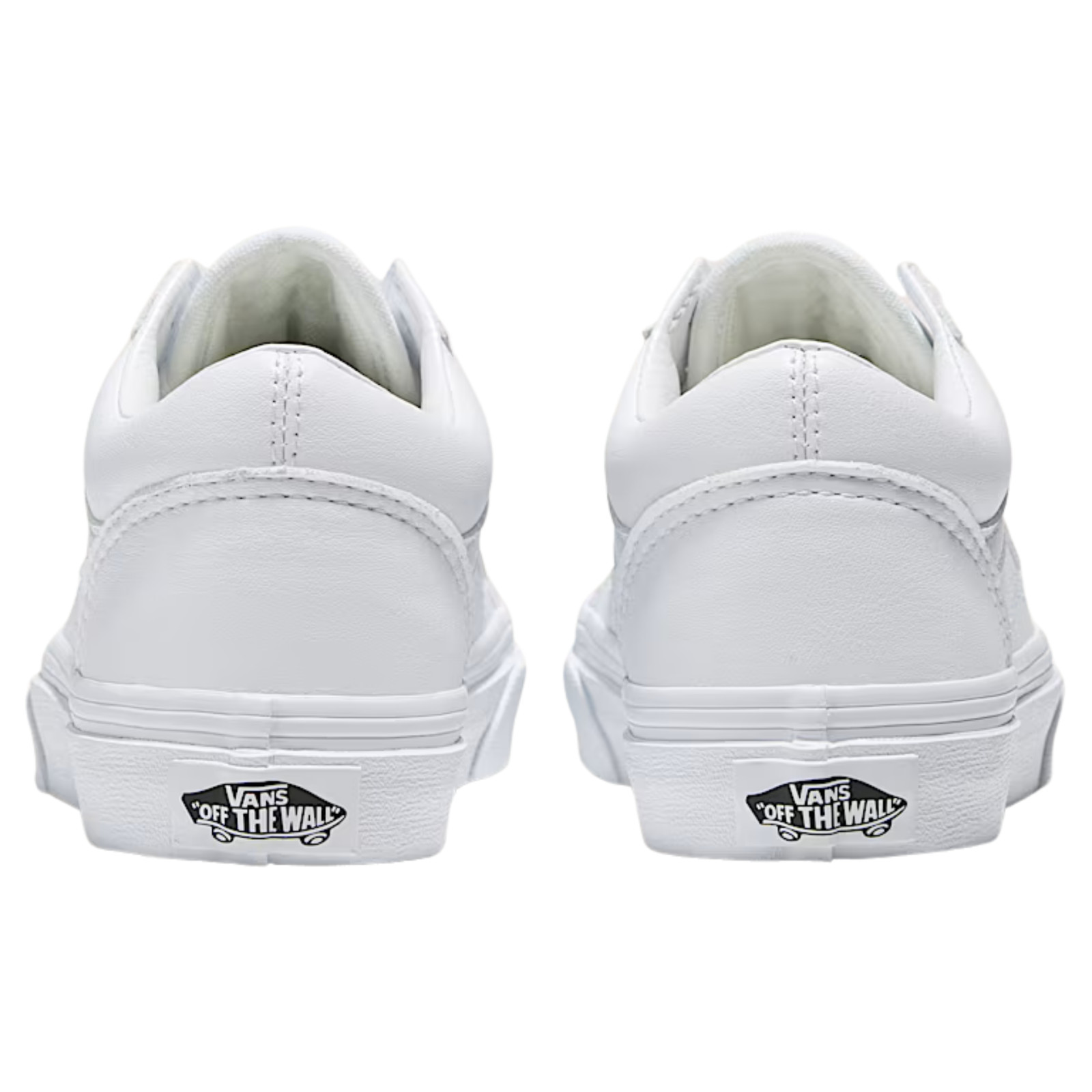 Vans Classic Old Skool Synthetic Leather Skate Shoes White/White