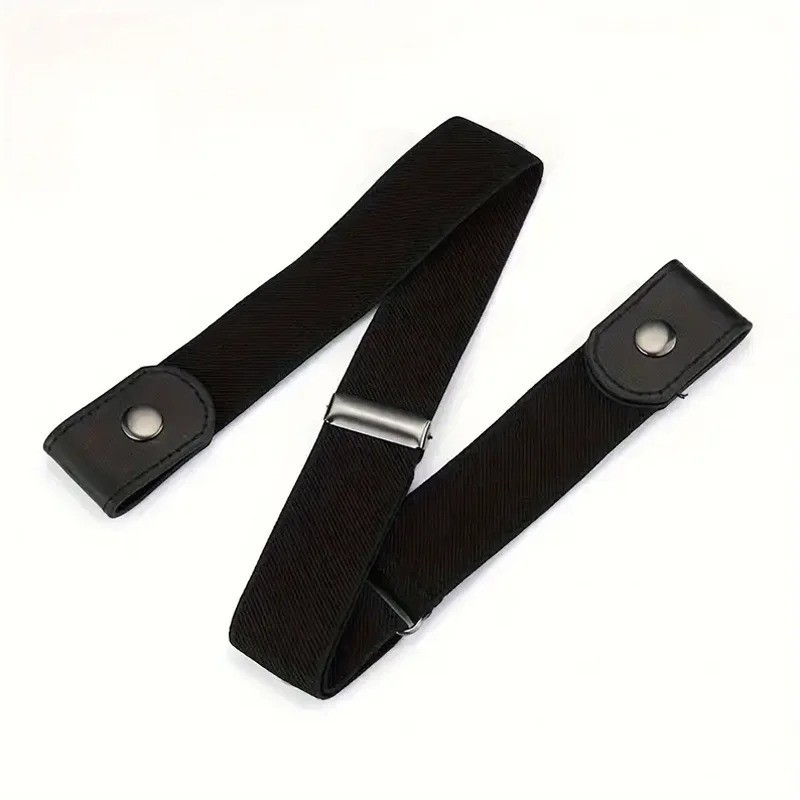 No Buckle Elastic Belt Invisible Stretch Waist Belt for Jeans Pants Unisex