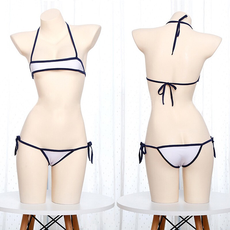 Women’s Micro Thong Bra Bikini Swimwear G-string Underwear Lingerie Set Swimsuit