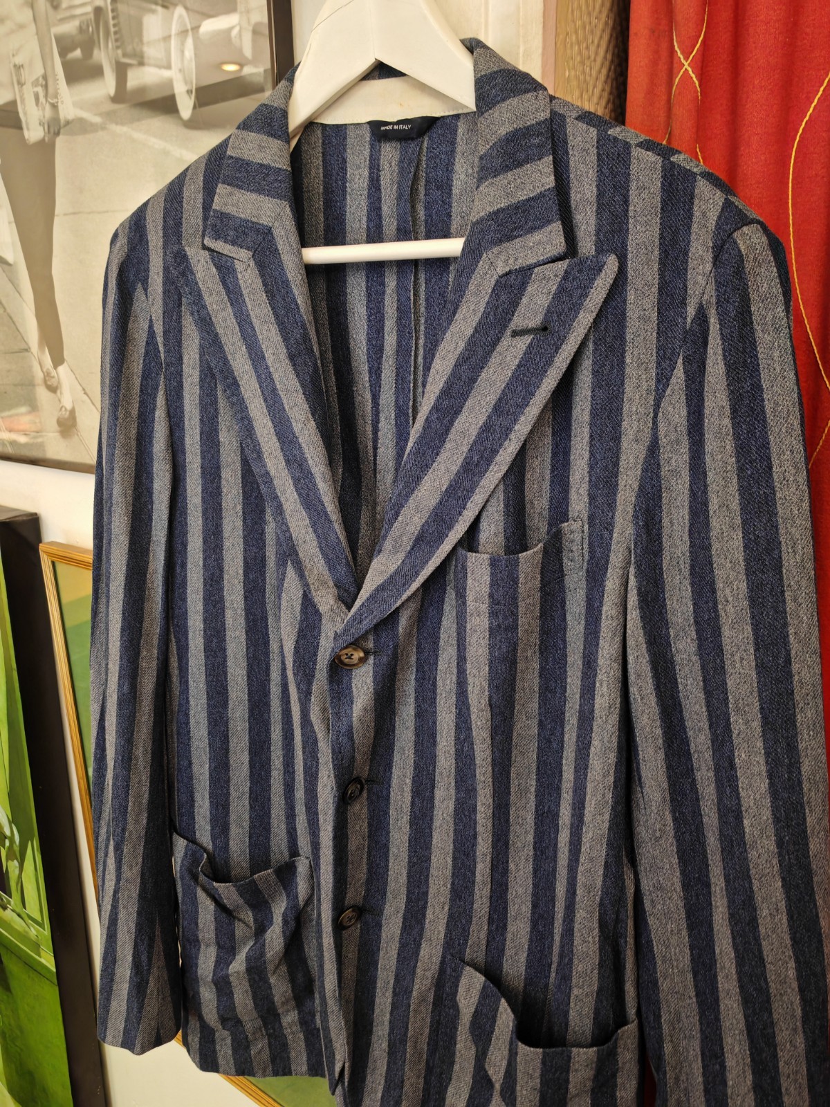 Tombolini 700€ Men’ Blazer Jacket Cotton Size EU 50 ( M ) Made in Italy