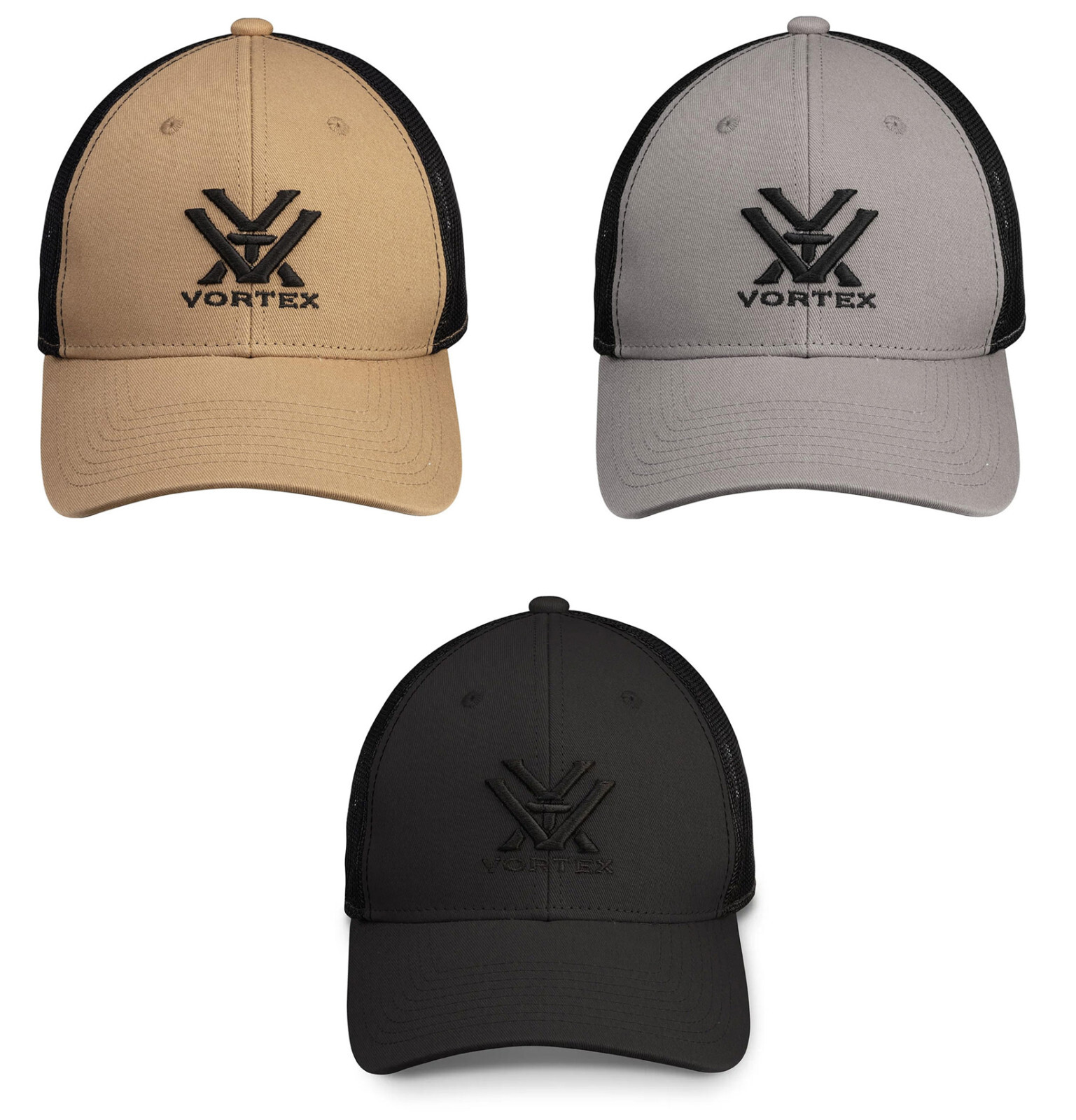 Vortex Optics Core Logo Embroidered Hat Sandbar/Stone/Black Cap OSFM