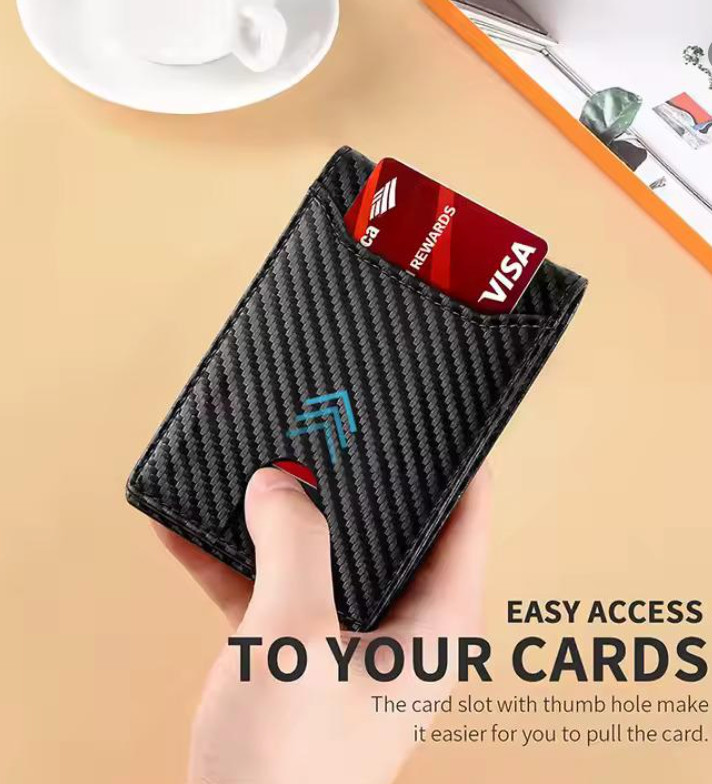 Slim Leather Wallet for Men W/ 11 Card Slots RFID Blocking Bifold Minimalist