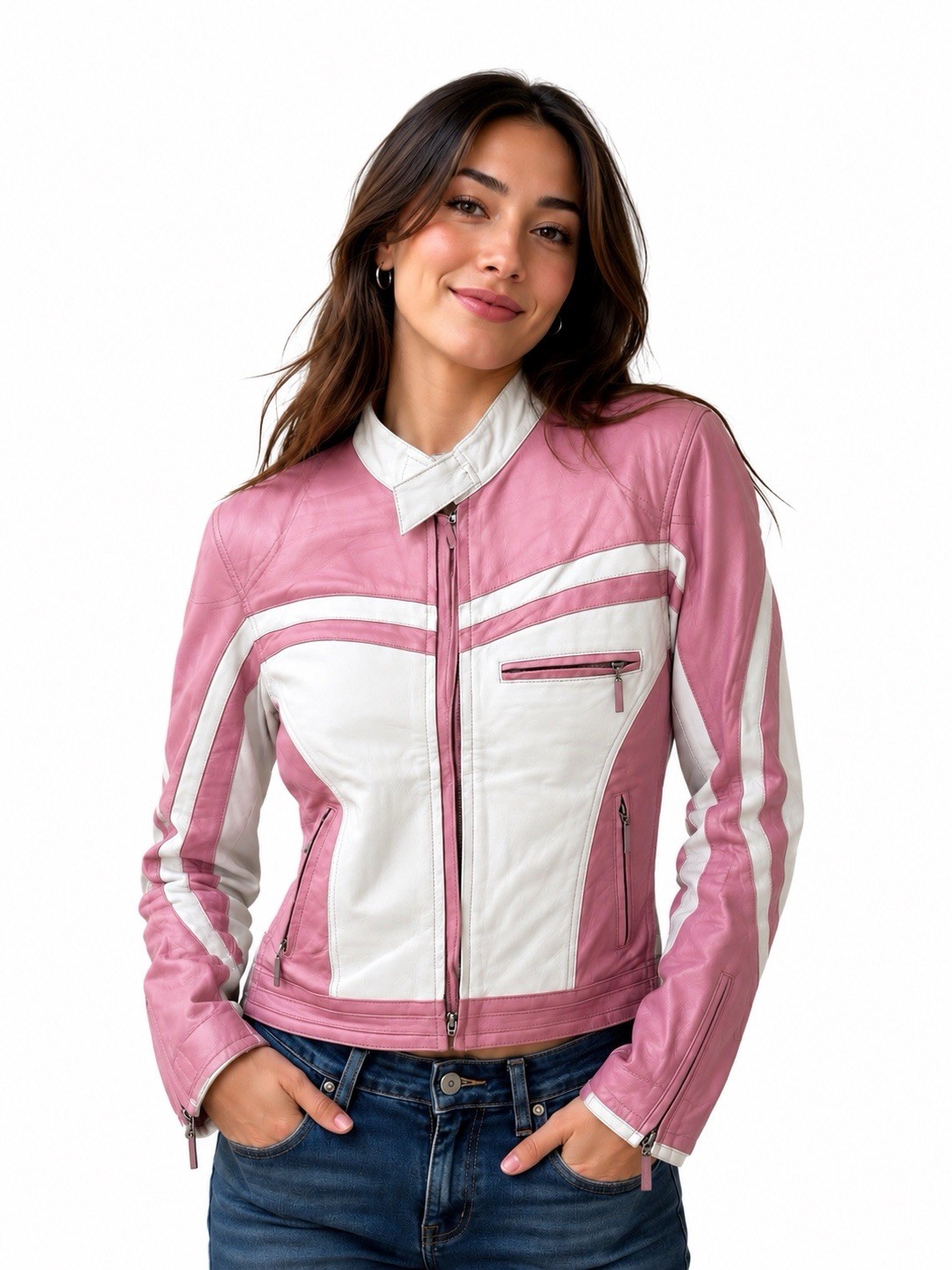 Women’s Genuine Leather Jacket – Size Small