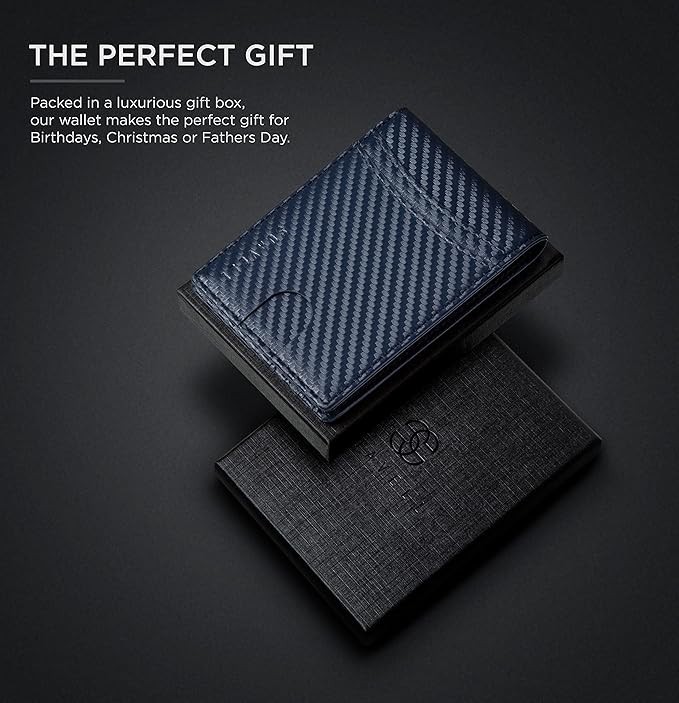SALE Suavell Bifold, RFID Card Holder, Slim Wallet for Men, (Royal Blue Advisor)