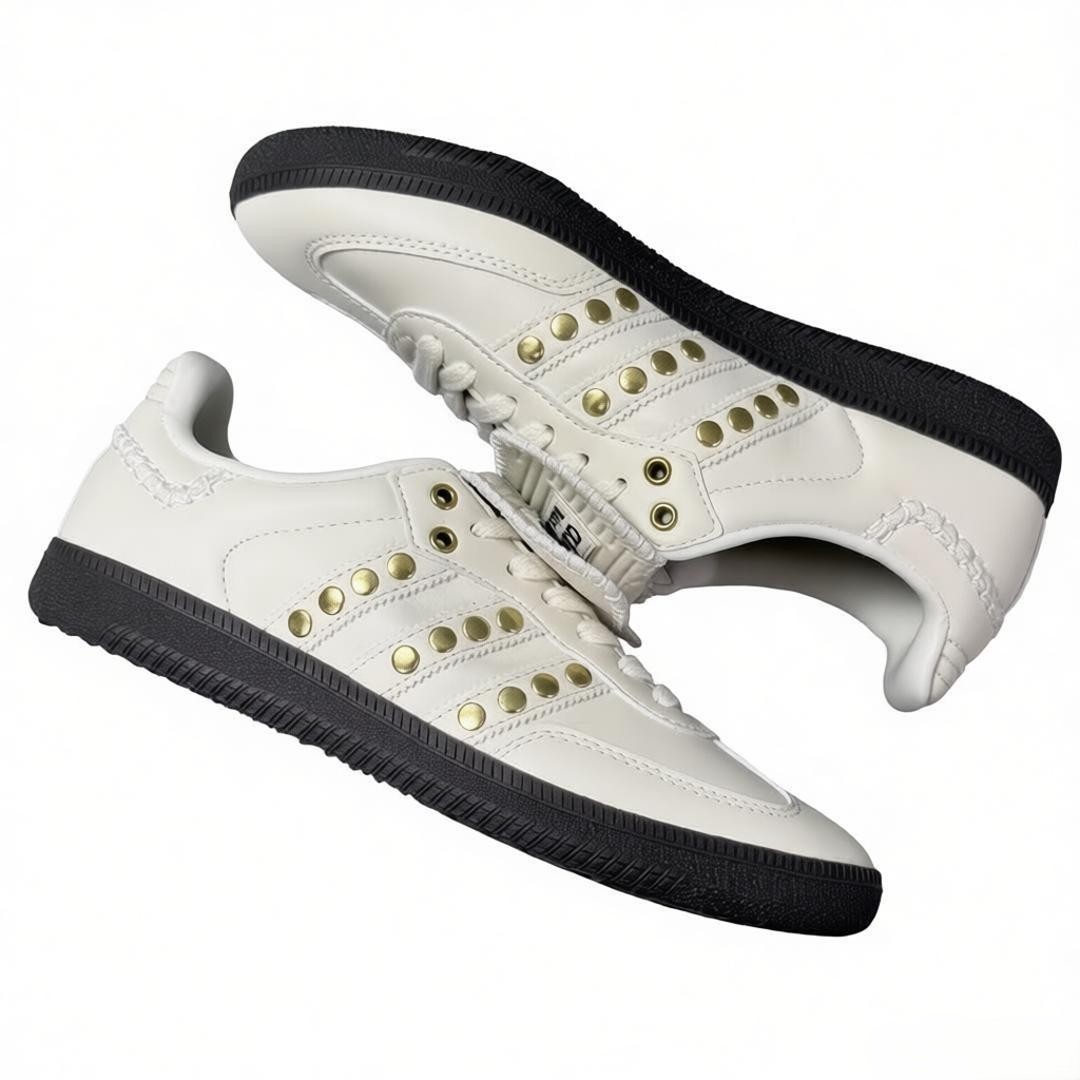 Wales Bonner × adidas Samba Studded Cream White IG 4304 New With Box