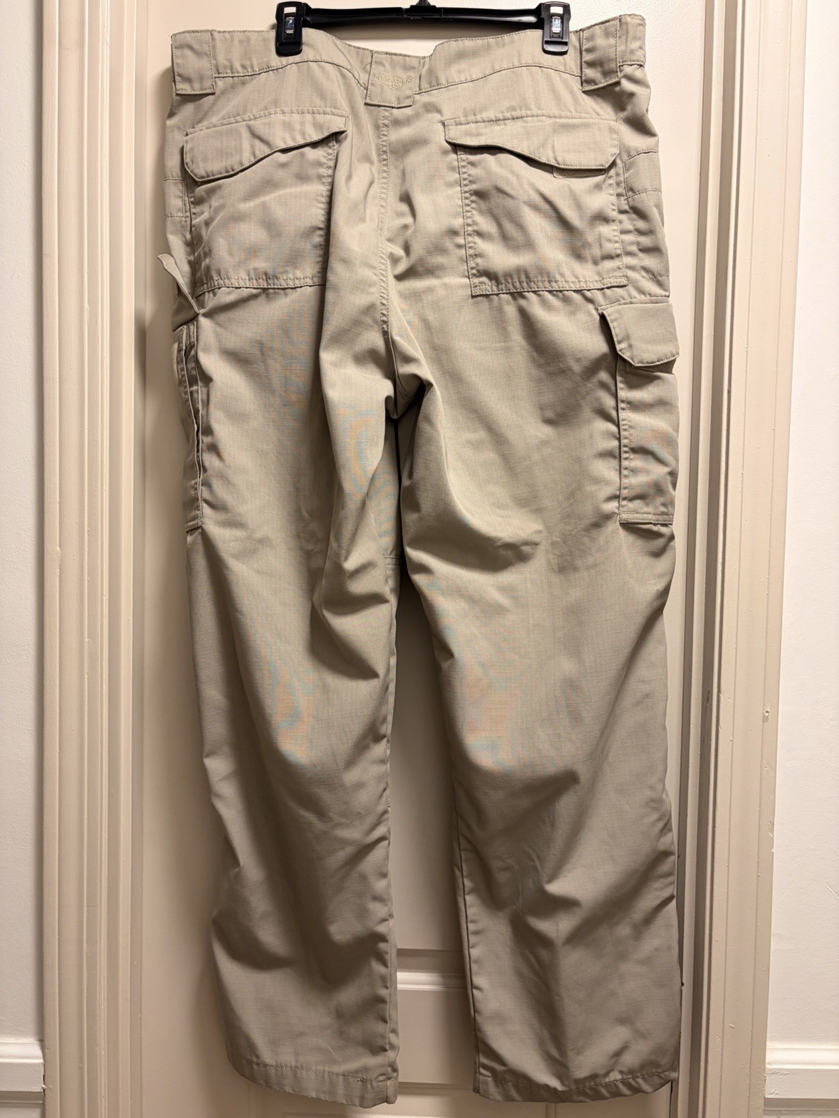 Tru-Spec Tactical Cargo Pants Mens 40×32 Khaki Ripstop Utility Pockets Outdoor