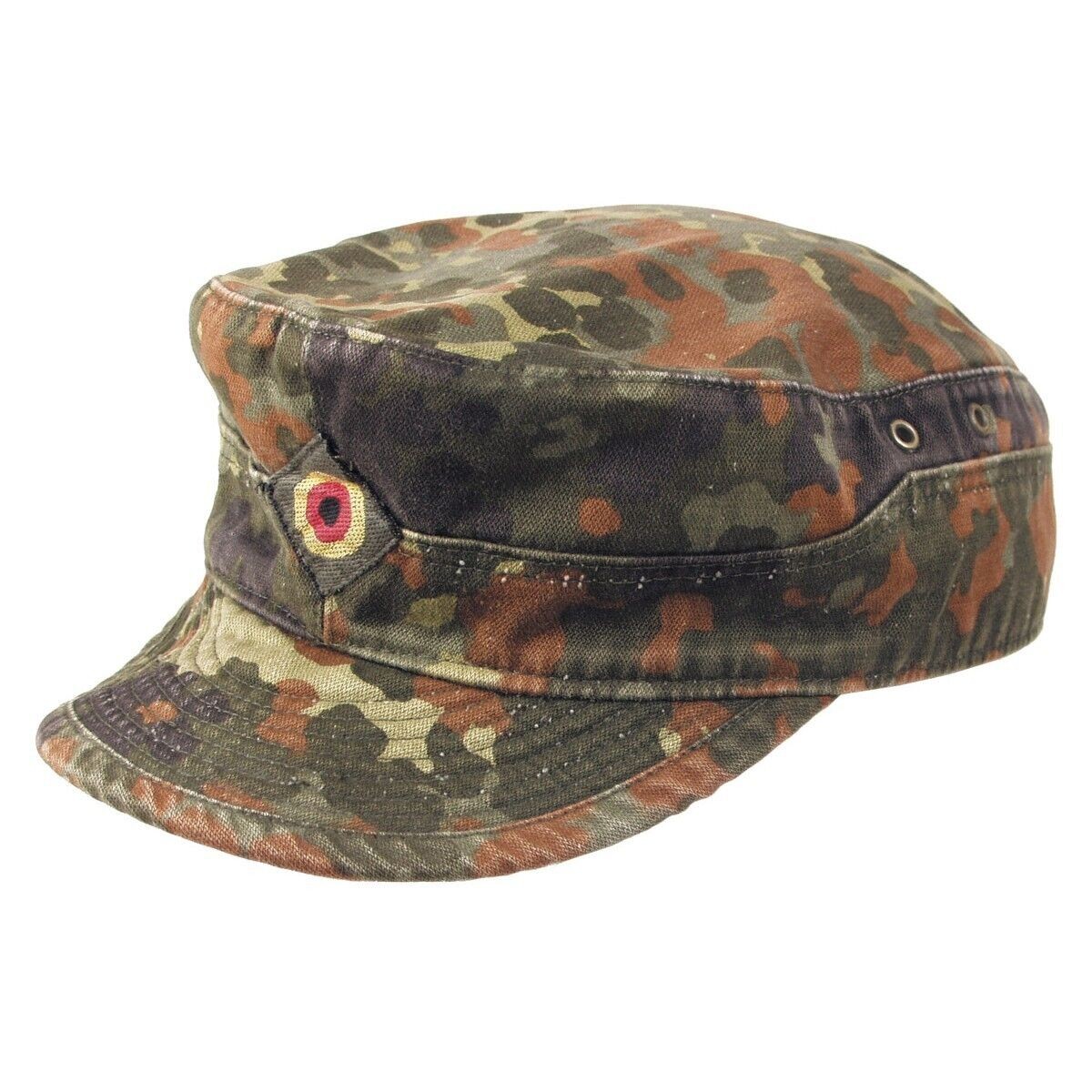 Bundeswehr BW Field Cap Flecktarn Camo Military Surplus Used