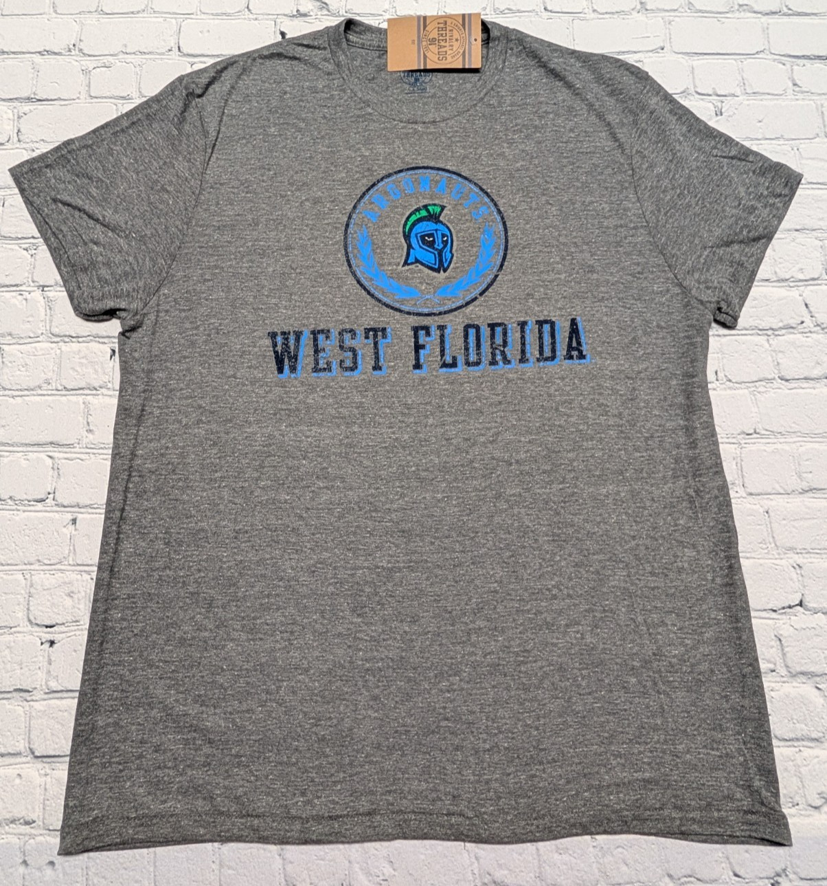 NEW Men’s NCAA West Florida Argonauts Tee Athletic Tri-Blend T-Shirt M L XL 2XL