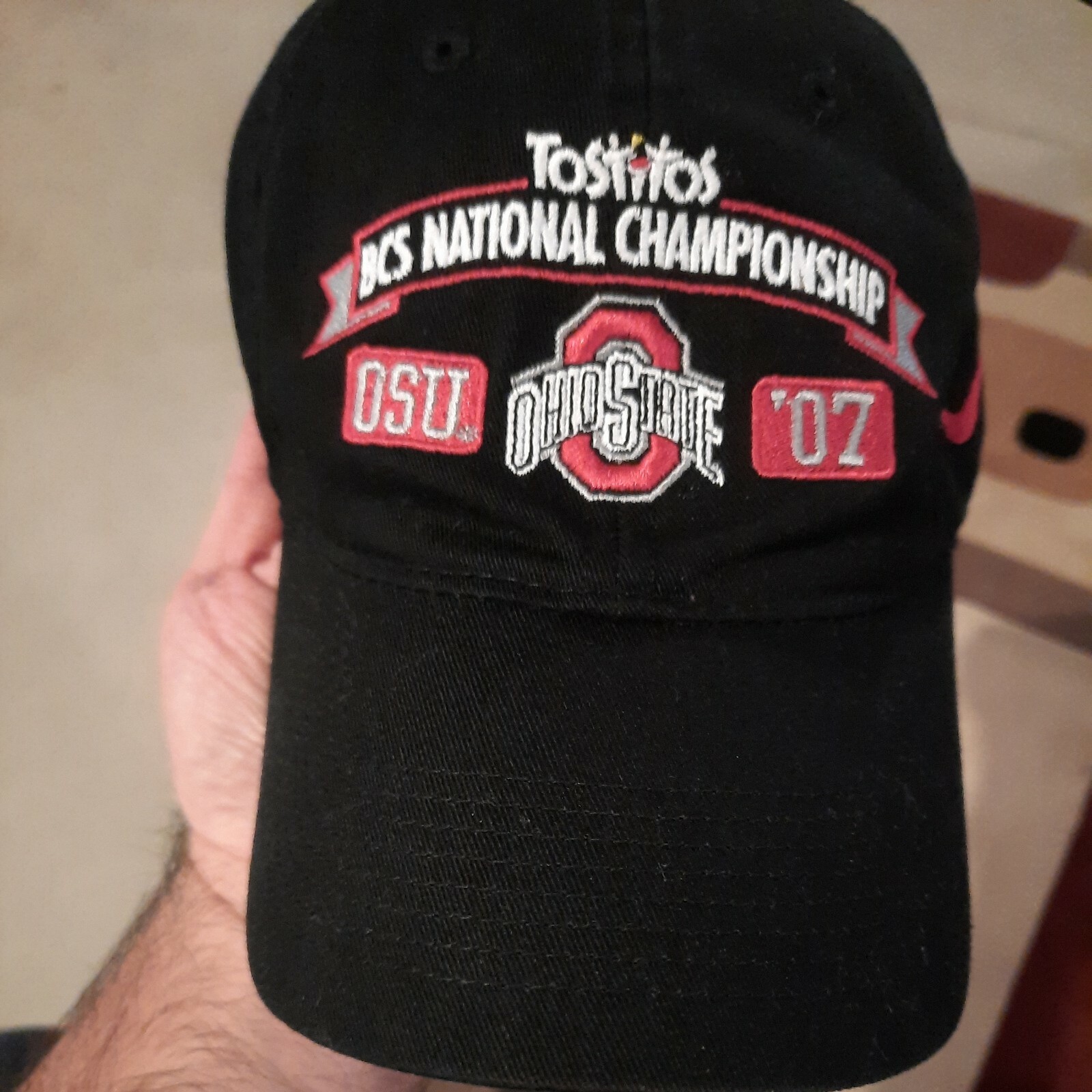 2007 Ohio State BCS National Championship Hat Adjustable OSU 1 Day Shipping