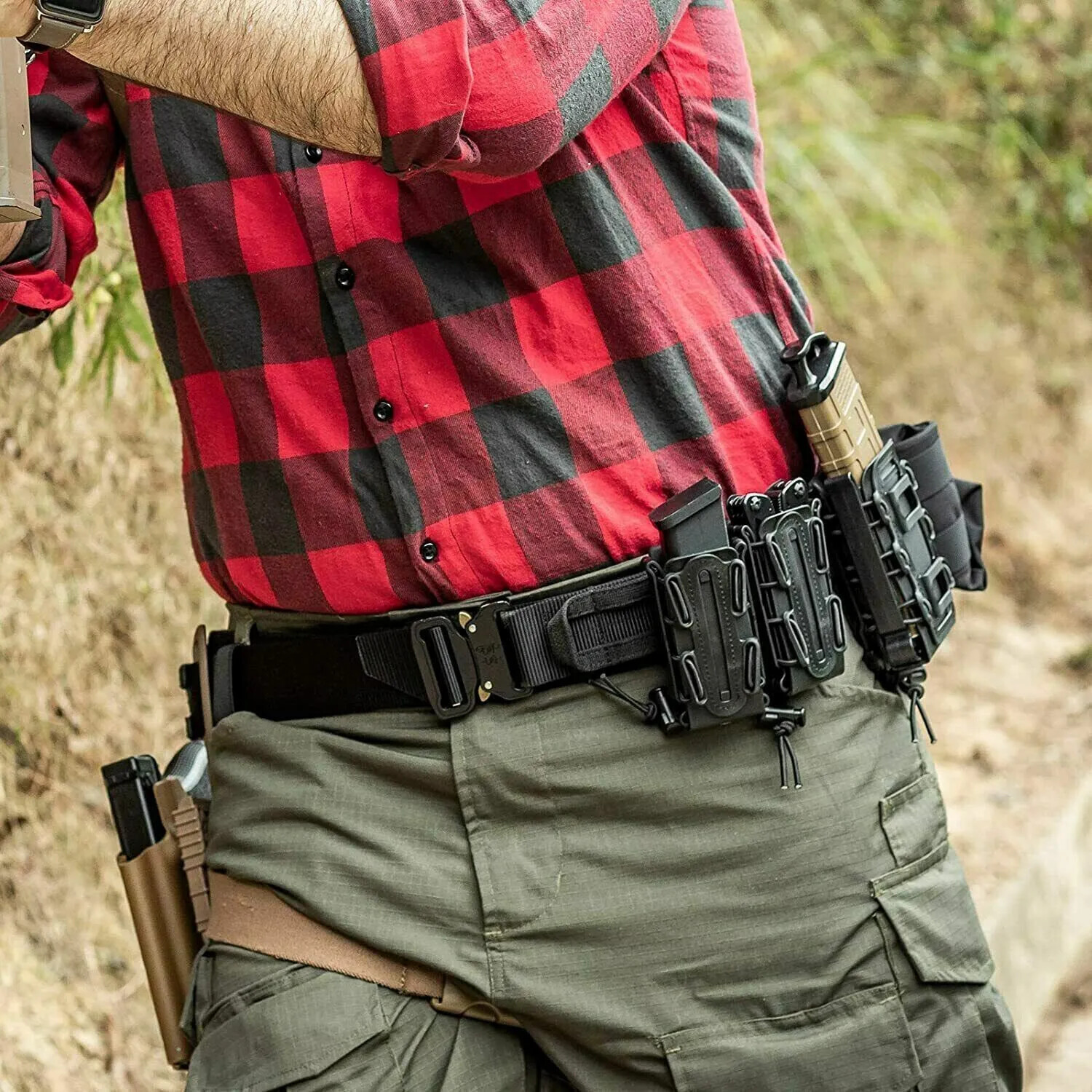 Men Casual Military Tactical Army Adjustable Quick Release Belt Light Weight