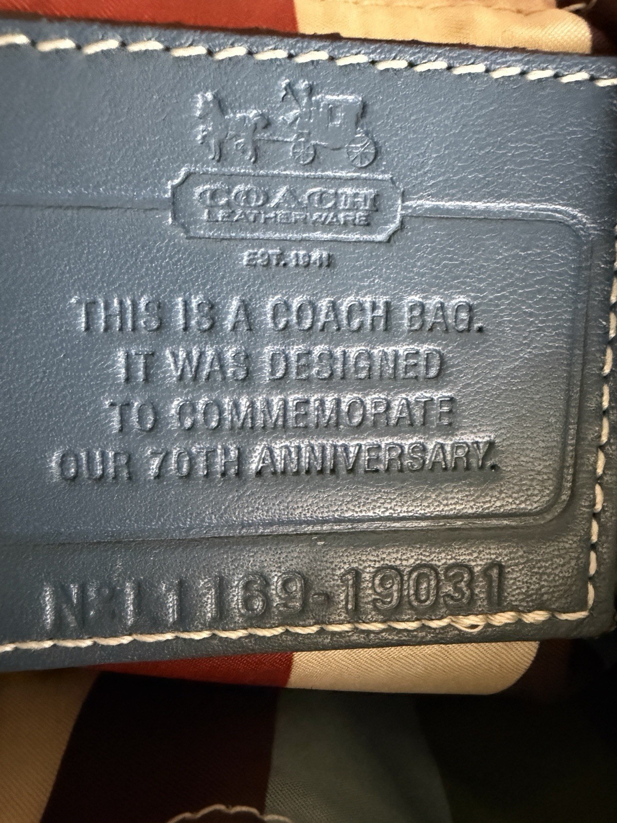Coach 70th Anniversary Limited Edition Turnlock Satchel Green/Blue/White