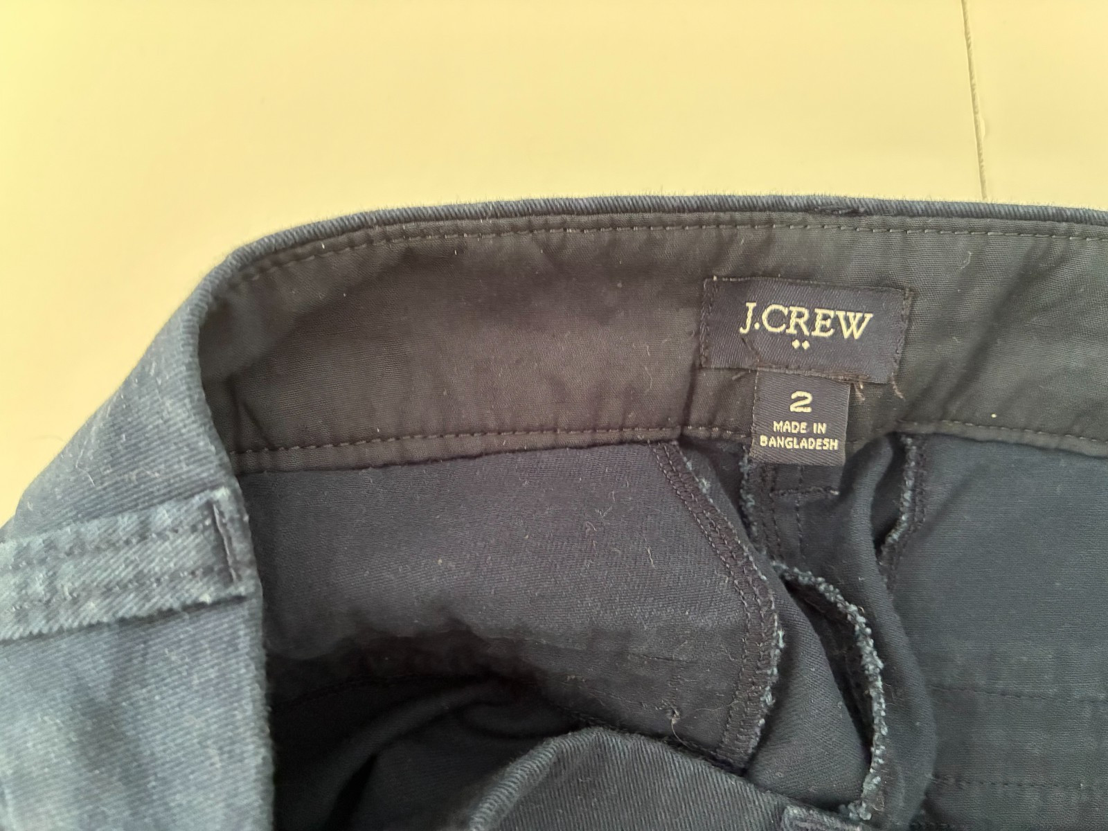 J Crew Women’s Chino Shorts Size 2 Navy