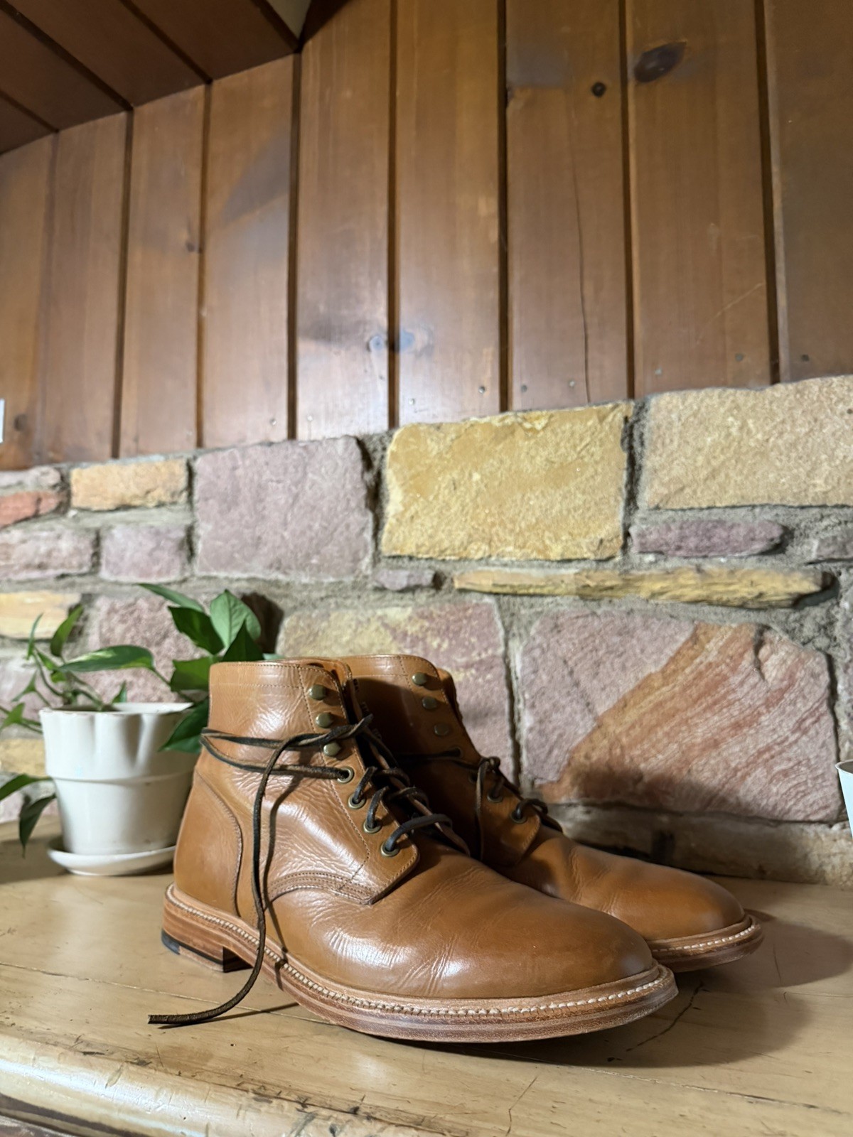 Grant Stone Diesel Boot 13D – Men’s Saddle Tan Brown