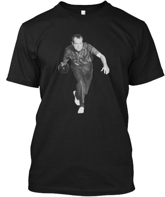 President Richard Nixon Bowling T-Shirt Made in the USA Size S to 5XL