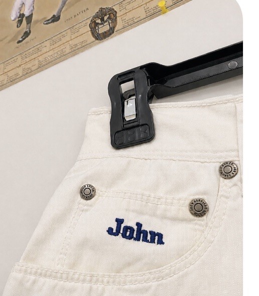 JOHN ASHFIELD Shorts Mens 33 Waist 30” White Denim & Chino Cotton Zip Fly