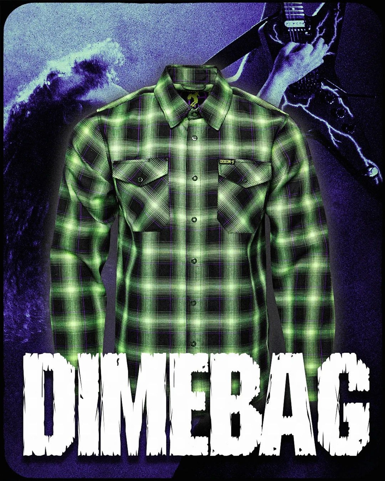 DIXXON Flannel x Dimebag Darrell Pantera Cowboys From Hell Sz XL Brand New!