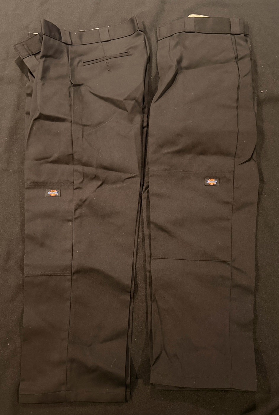 Dickies 85283BK Loose Fit Double Knee Work Pants Black 34×30 NWOT Lot of 2