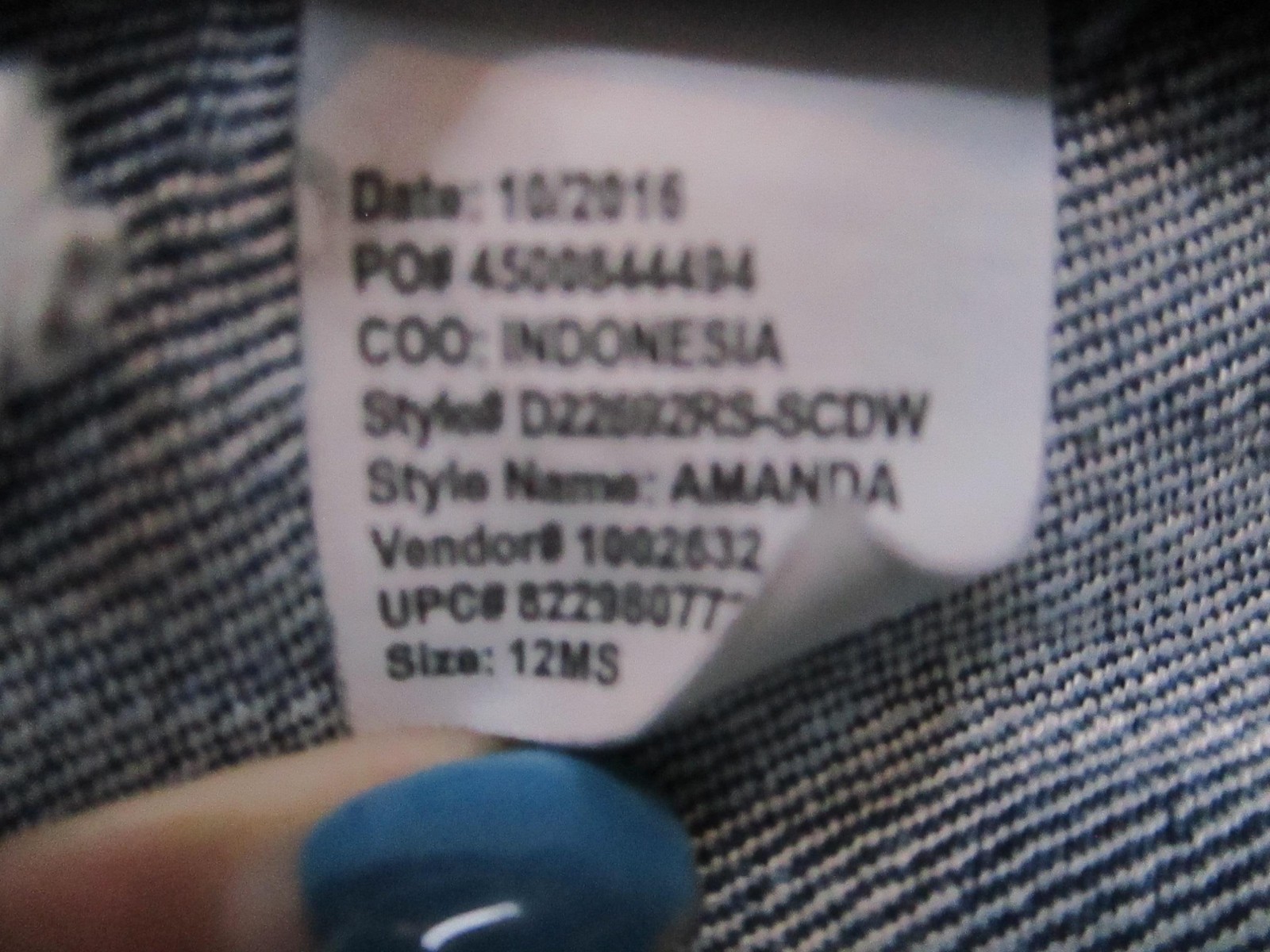 Gloria Vanderbilt Jeans Womens 12S Blue Amanda Stretch Classic 5 Pocket 31×28