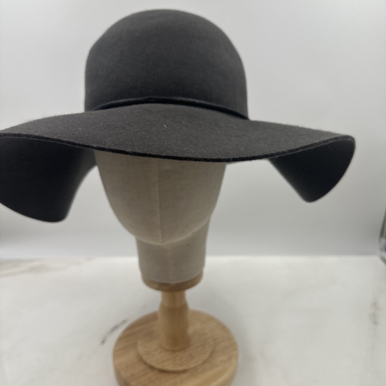 Tart Hat One Size Brown 100% Wool Floppy Wide Brimmed Hat California