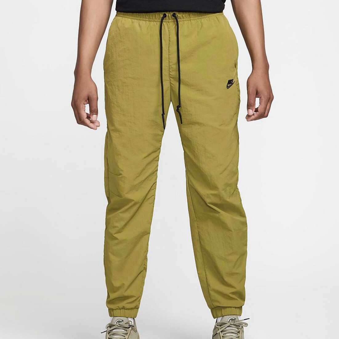 Nike Tech Woven Taper Leg Pants Joggers Gym Olive Pacific Moss FZ0758-307 Men Sz