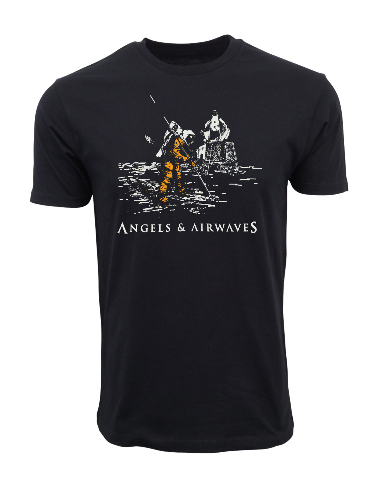 MENS ANGELS AND AIRWAVES MOON LANDING T SHIRT