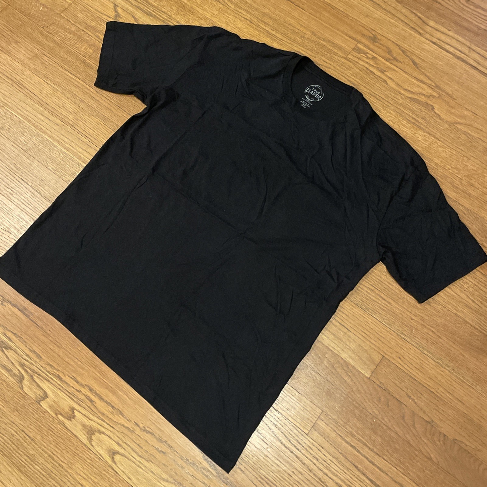 True Classic Premium Quality Crew Neck Tee T Shirt Mens BLACK XXL 2XL