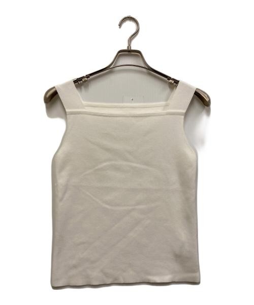 Foxey Women’s Sleeveless Knit Top White L Cap Sleeve Casual Top