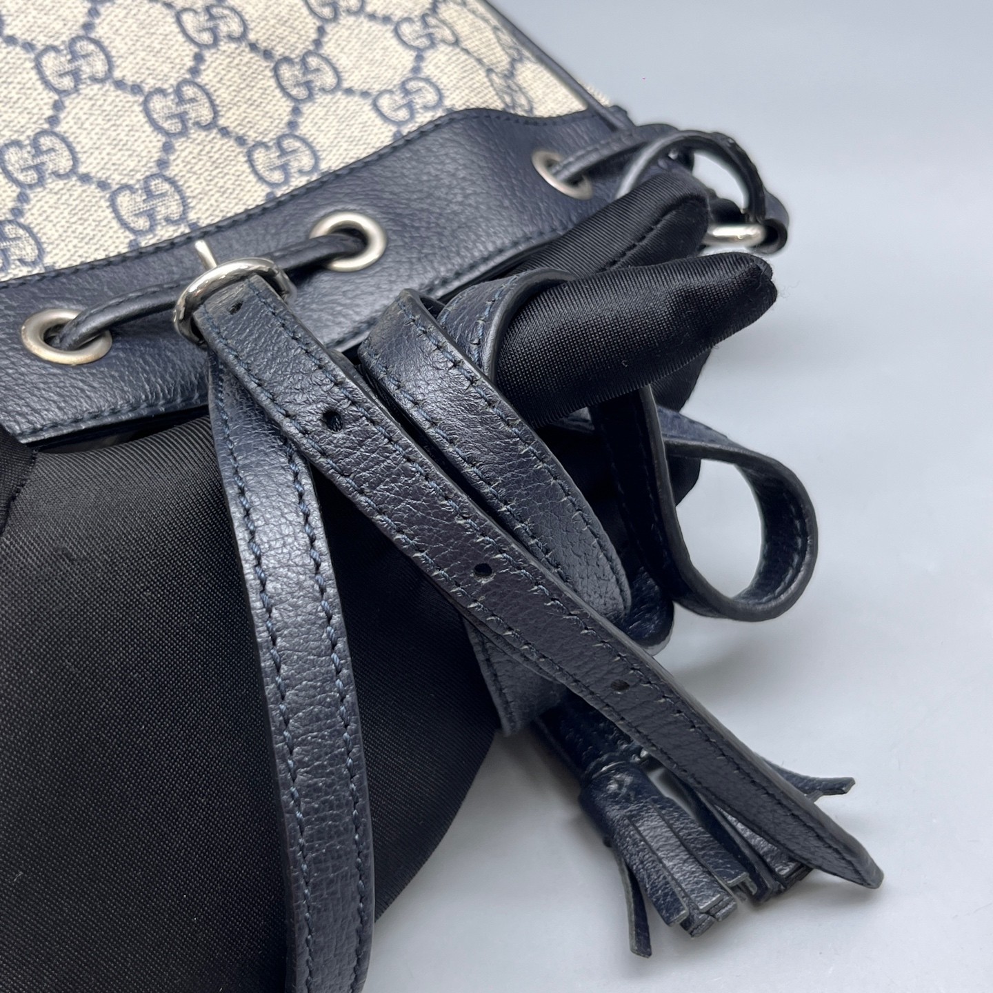 Gucci Blondie Mini Bucket Bag Beige Black Red Blue Gg Monogram (ws072126b4r)
