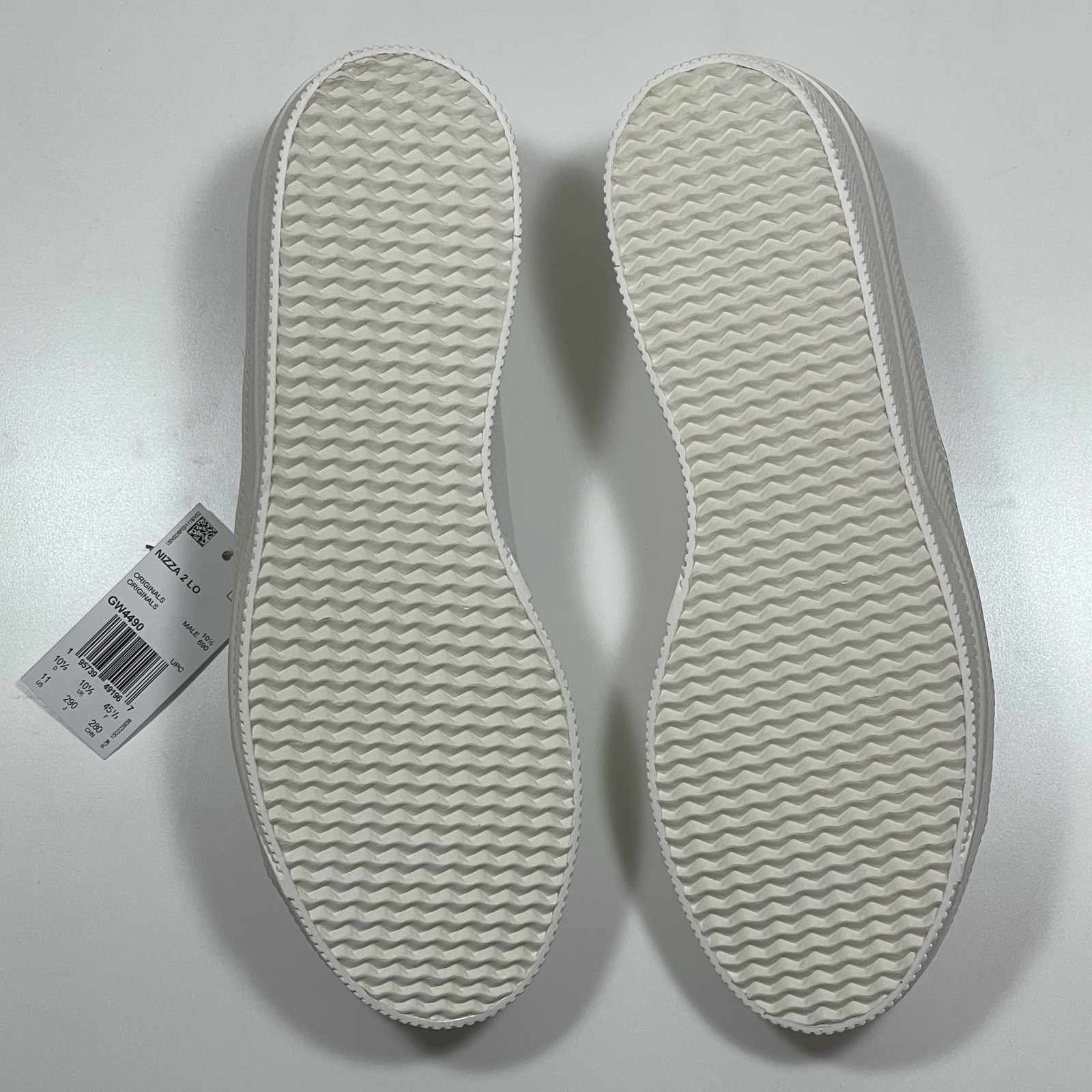 11 adidas Nizza 2 Lo GW4490 White Platform Canvas Sneakers NIB