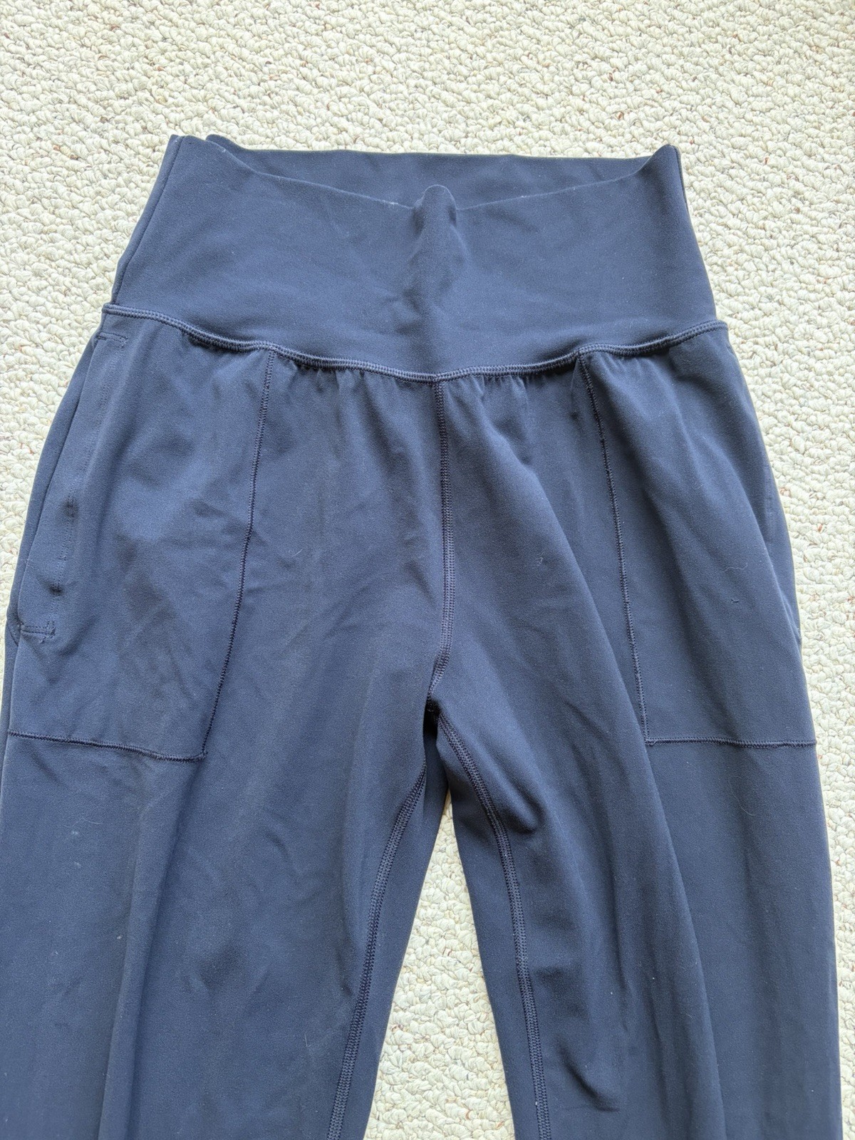 Athleta 531288 Womens Salutation Jogger Pant Sz ST Navy Blue Leisurewear Active