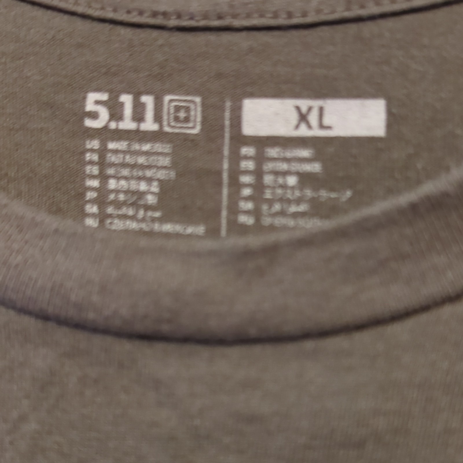 5.11 Tactical Men XL Gray Sig Sauer Graphic Logo Crew Neck Short Sleeve T-Shirt